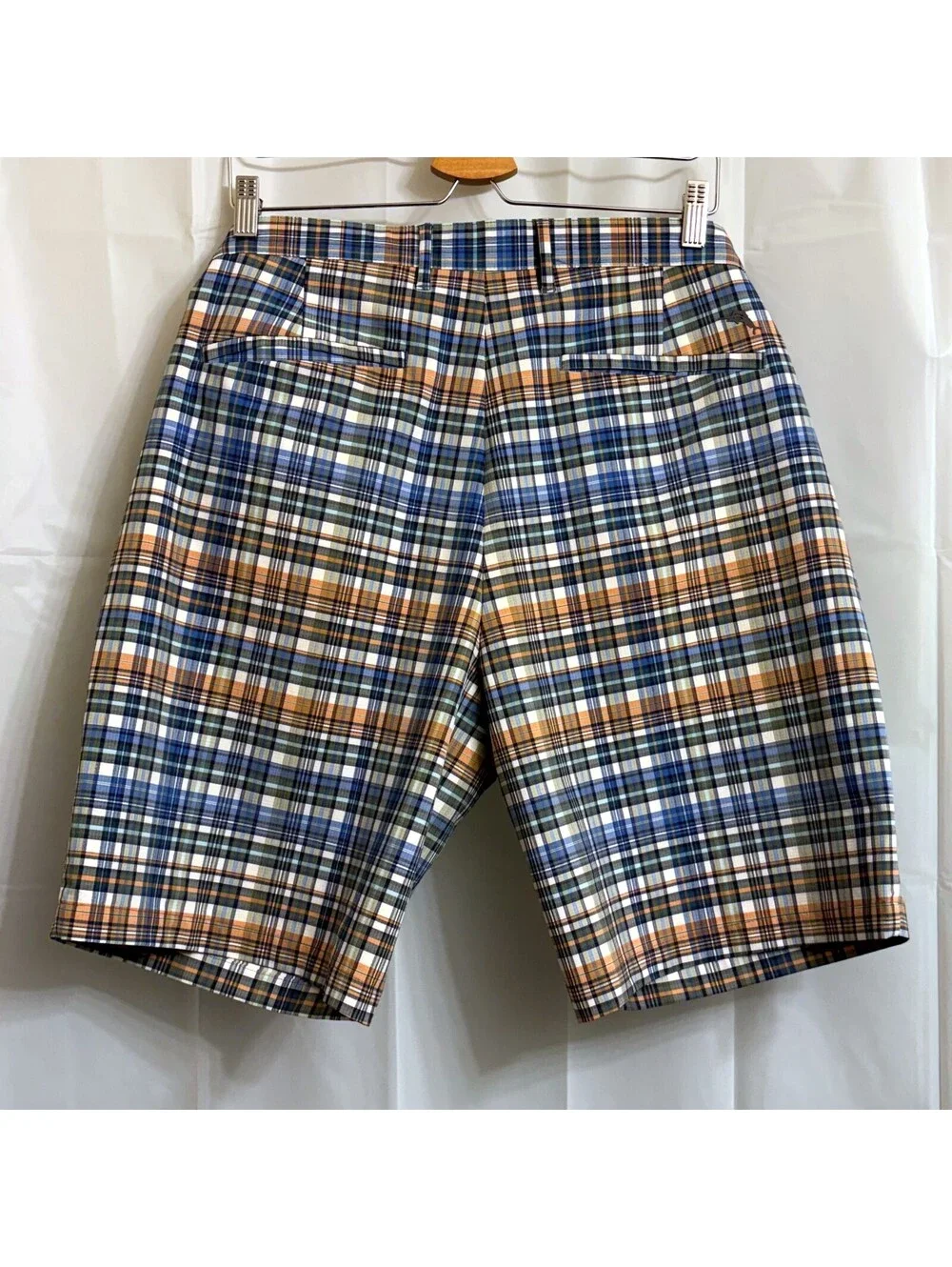 Tommy Bahama Men's Chino Shorts 38 x 9 Multicolor Plaid 9